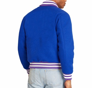 All Wool Varsity Jackets Custom Collar Varsity Quilted Lining Baseball University Varsity Jackets For <b>Men</b> - Product Image 1