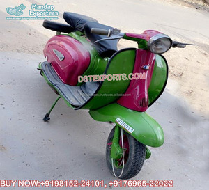 Trottinette de réception de marié Desi, Scooter d'entrée de mariage indien, Scooter d'entrée de marié coloré pour l'entrée de mariée - Product Image 4