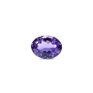Natural Faceted Amethyst Loose Gemstone-6.6 Carat Certified Triangle Cut - Product Image 1