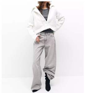 กางเกงยีนส์เดนิมสีเทาเอวสูงทรงขากว้างสำหรับผู้หญิง – กางเกงยีนส์ทรงหลวมแบบวินเทจสำหรับแฟชั่นใหม่ขายส่ง - Product Image 2