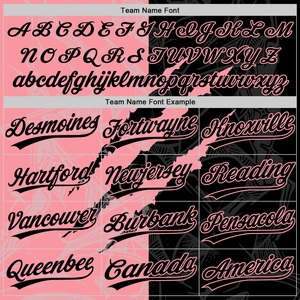 Camiseta de Softbol Rosa y Negra de Primera Calidad, Malla Transpirable, Ropa Deportiva, Logotipo Personalizado, Nombre y Número, Venta al Por Mayor - Product Image 4