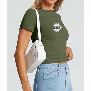 เสื้อยืดคอกลมแขนยาวสำหรับผู้หญิง สกรีนโลโก้ตามสั่ง ตัดเย็บคุณภาพสูง - Product Image 1