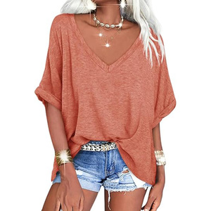 Camiseta Negra Lavada de Corte Holgado, Estilo Casual, Color Sólido, Unisex, Manga Corta, Cuello Redondo, Ecológica, 100% Algodón - Product Image 3