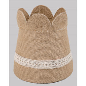 Cestas Grandes de Almacenamiento de Algodón y Yute, Cesta para Plantas/Mascotas, Cesta de Cuerda Tejida de Algodón para Niños - Product Image 5