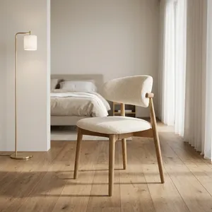 Modern Leather Upholstered Wooden <b>Dining</b> <b>Chair</b> Solid Back for Bedroom Restaurant Cafe Kitchen Home Hotel Furniture-Eco-Friendly - Product Image 5