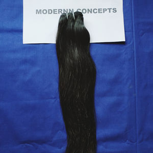 Extensions de cheveux indiens Remy vierges bruts, non traités chimiquement, couleur noire, brillants et lisses, en lots, vente en gros à prix compétitif - Product Image 2