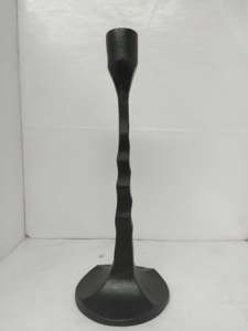 Porte-bougie en métal style antique, support de bougie rustique argenté pour table, au meilleur prix - Product Image 6