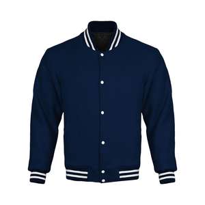 Chaqueta Varsity Casual Unisex para Hombre y Mujer, Estilo Urbano, Invierno, Poliéster/Algodón, Exterior de Lana/Algodón, con Letras, Impermeable y Transpirable - Product Image 4