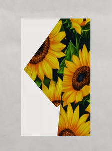 T-shirt à manches courtes pour homme, col rond, imprimé floral tournesol, coupe ajustée, vêtement décontracté, tissu en polyester respirant, chemise élégante - Product Image 5