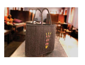 กระเป๋าถือสานมือจากเส้นใยกล้วย กระเป๋าถือใยธรรมชาติ น้ำหนักเบา เป็นมิตรกับสิ่งแวดล้อม กระเป๋าหิ้วแบบสบายๆ สำหรับช้อปปิ้ง - Product Image 2