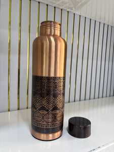 Botella de Agua de Cobre con Diseño de Pavo Real, Estilo Oriental, Termo Portátil de Viaje, Doble Pared, Ecológico, Gran Capacidad - Product Image 2