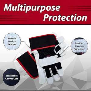 Gants de travail résistants aux hautes températures, sur mesure, avec protection renforcée pour le soudage industriel - Product Image 6