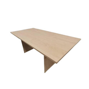 Modern Rectangular Wood Conference <b>Table</b> in Maple Boras Ash Acadia Finishes for <b>Office</b> Commercial Use - Product Image 2