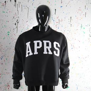 Sudadera APRS con cuello simulado, 450 GSM, nombre personalizado, bordado en aplique, corte holgado, 100% algodón, felpa francesa. - Product Image 2