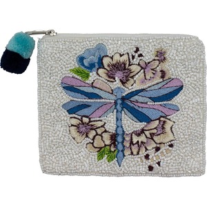 Vintage Floral Beaded Coin <b>Pouch</b> Stylish <b>Mini</b> Wallet High Quality Handmade Beaded Coin <b>Pouch</b> Gift Item - Product Image 2
