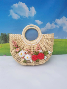 Bolso Tote Bohemio Sofisticado de Jacinto de Agua y Seagrass, Inspirado en lo Vintage, Gran Capacidad, Hecho a Mano, Ecológico, Elegante y a la Moda - Product Image 2