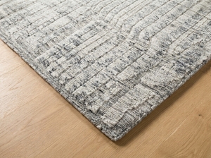 Factory Supply Tibbati Wool Area Rug | Contemporary Abstract Pattern Carpet in Grey Tones - Product Image 5