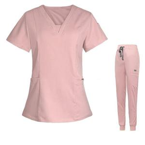 Customizable High-quality Soft Selected Denim Fabric Medical Uniform <b>Scrub</b> <b>Sets</b> for Unisex - Product Image 5