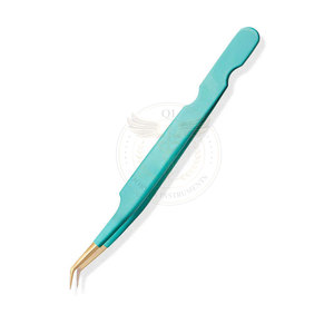 Pinzas para Pestañas Profesionales de Alta Calidad, Personalizadas, de Acero Inoxidable, Antiestáticas, Duraderas, con Punta Suave - Product Image 2