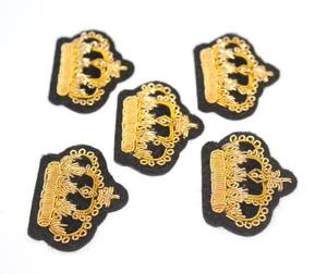 Écussons brodés personnalisés à coudre, en tissu noir, style classique, applique pour vêtement, forme irrégulière - Product Image 4