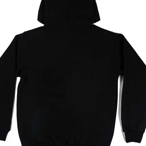 Añade tus logotipos personalizados en sudaderas negras de corte regular, color sólido, tela informal, manga larga - Product Image 4
