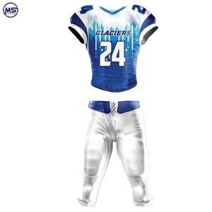 Uniforme de Fútbol Americano de Talla Grande, Jersey y Pantalones Cortos de Poliéster de Alta Calidad, Transpirable, de Secado Rápido, Unisex, para Todas las Temporadas - Product Image 4