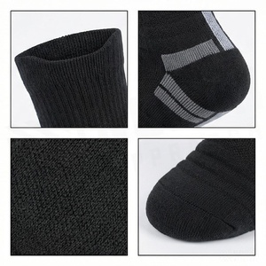 Chaussettes noires à la cheville, tricotées, respirantes, décontractées, pour usage quotidien, pour adultes - Product Image 4