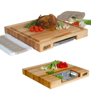 Acacia Wood Butcher Block Cutting Board Heavy Duty Solid Wood <b>Kitchen</b> Chopping Board Food Grade Eco Friendly OEM Supplier - Product Image 5
