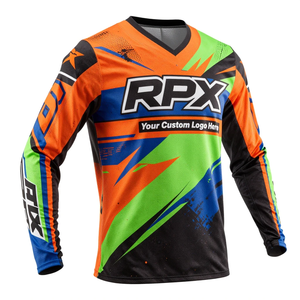Maillot de motocross RPX OEM personnalisé avec nom, numéro et logo pour équipes, vêtements de course automobile, maillot de motocross - Product Image 3