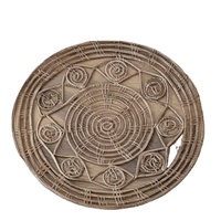 Tapis antidérapant doux soyeux lisse jonc de mer tapis chambre à coucher Shaggy TIA personnalisé peluche moderne rond Jermatz AJL-3