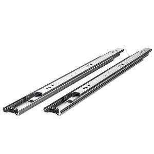 Glissières de tiroir à roulement à billes à extension complète de 18 pouces, capacité de charge de 100 lb, rails de commode robustes à montage latéral, 10 paires, largeur de 45 mm - Product Image 4