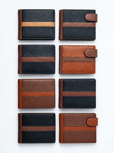 Portefeuille court en cuir véritable vintage de qualité supérieure avec blocage RFID pour hommes, option multicolore, service OEM et grande capacité - Product Image 5