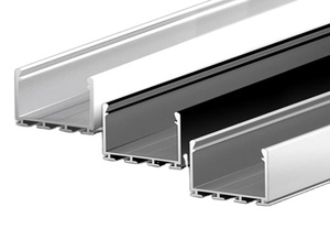 Perfil de Extrusión de Aleación de Aluminio Serie 6000 para Carcasas de Iluminación LED, Servicio de Corte por Mecanizado CNC, Aluminio de Forma Plana - Product Image 1