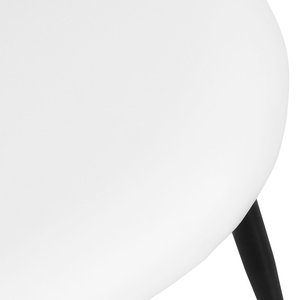 Juego de 4 sillas de comedor de ratán tapizadas con respaldo sólido - Product Image 6