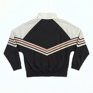 High Selling Custom Logo Multi Lines Black White Men's Nylon <b>Wind</b> <b>Breaker</b> Sets Suit For Summer Outwear Streetwear Jackets Shorts - Product Image 3