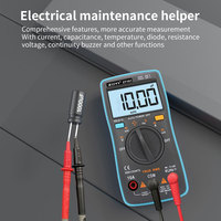 ZOYI ZT-101 Multimeter Digital Saku 4 Digit Presisi Tinggi 6000 Hitungan Otomatis Rentang 0-1000V/0-10A Kapasitansi