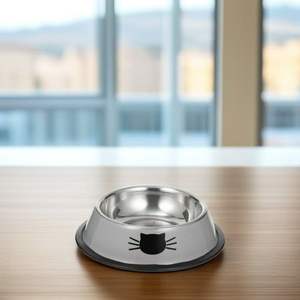 Comedero Elevado Premium para Mascotas con Dos Tazones de Acero Inoxidable y Soporte Metálico Decorativo Resistente para el Hogar y Tiendas de Mascotas - Product Image 3