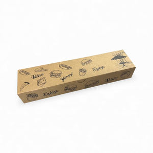 New Arrival Hot Selling Eco-friendly & Disposable Rectangular Shape ITC Kraft Paper Dosa <b>Boxes</b> for Packaging Usage from India - Product Image 1