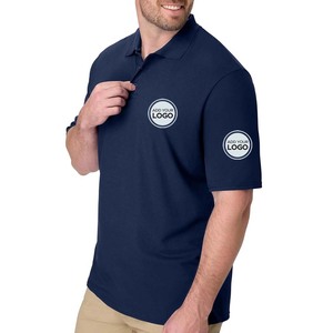 Polo de piqué elástico para hombre, camisas de polo para hombre, manga corta, informal, de algodón, para golf - Product Image 1