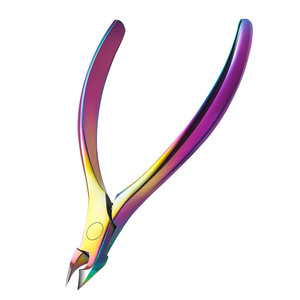 ที่ตัดหนังกำพร้าเคลือบสีรุ้งไทเทเนียม ใบมีดคม ตัดหนังกำพร้าได้อย่างมืออาชีพ อุปกรณ์ดูแลเล็บมือสำหรับร้านทำเล็บ - Product Image 1