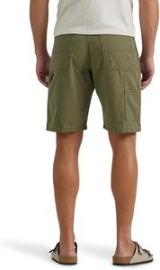Shorts de Mezclilla de Algodón Verde Oliva para Hombre, Cintura Media, Casuales, Transpirables, Estilo Cargo con Bolsillos - Product Image 3