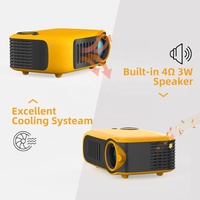 Alston — Mini-projecteur Portable numérique LED A2000, 1080P, 23 langues, 1000 Lumens, projecteur de poche, faible bruit, pour enfants