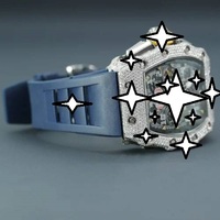 Luxuriöse Herren-Armbanduhr aus Edelstahl mit Mechanikwerk, Blauem Silikonarmband, Analogem Chronographen und Saphirglas