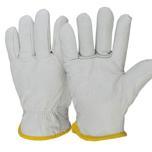 <b>Long</b> Lasting Leather Safety <b>Gloves</b> With Reinforced Stitching And Comfortable Flexible Fit Safety <b>Gloves</b> - Product Image 1
