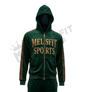 Men Custom Zipper <b>Tracksuit</b> Trendy Design Gym Sports Set Comfortable Training Jogging Outfit - Product Image 2