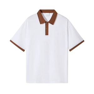 Chemises de golf personnalisées en tissu 100% coton, polos à séchage rapide, polos unis pour hommes, t-shirts polo - Product Image 1