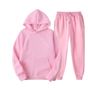 wholesale custom logo female training wear <b>sweat</b> suit 2 piece pullover hoodie pants <b>sets</b> tracksuit women <b>sweat</b> jogging suits - Product Image 3