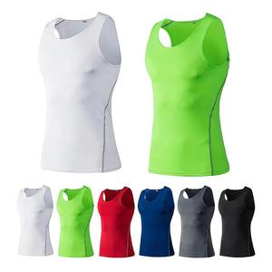 Débardeur de course pour homme, grande taille, uni, à séchage rapide, respirant, sans couture, avec boutons décoratifs, tricoté, pour la gym et le marathon - Product Image 5