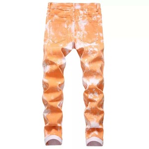 Jeans de mezclilla de algodón casuales para hombre, corte recto, venta al por mayor, lavados, premium, azul oscuro, jeans de mezclilla cruda para hombre - Product Image 4