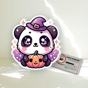Palette d'extension de cils en acrylique, design Halloween Sorcière Panda, formes cœur, carré et cercle, outil de beauté - Product Image 5